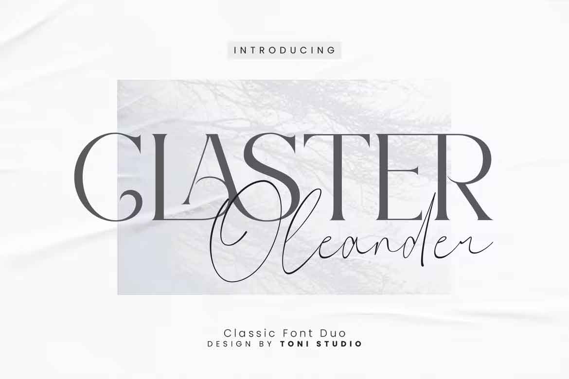 Claster Oleander Font Duo