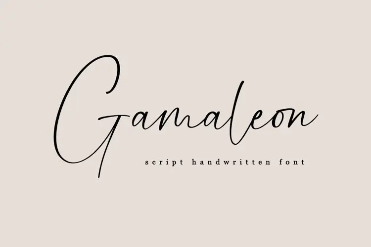 Gamaleon - Script Handwritten Font