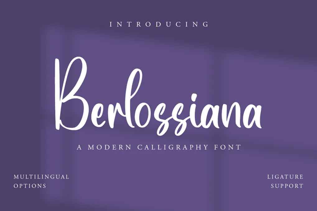 Berlossiana Instagram Font