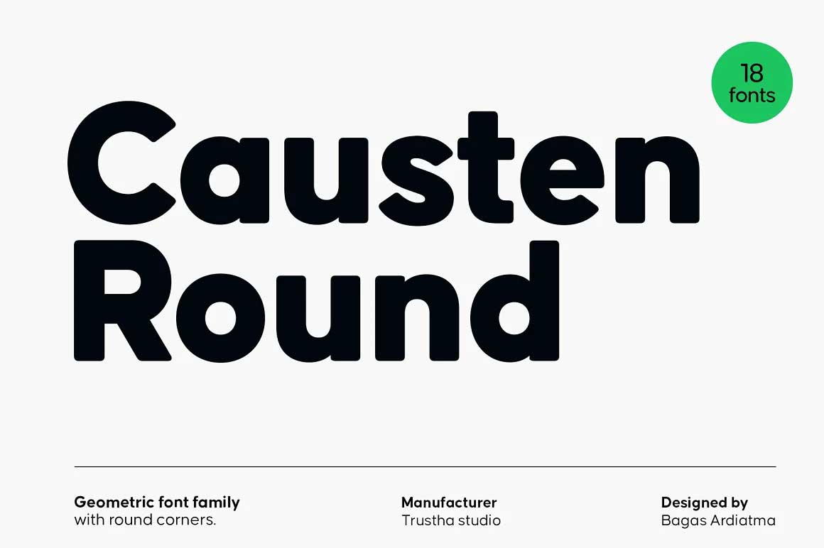 Causten Round Font