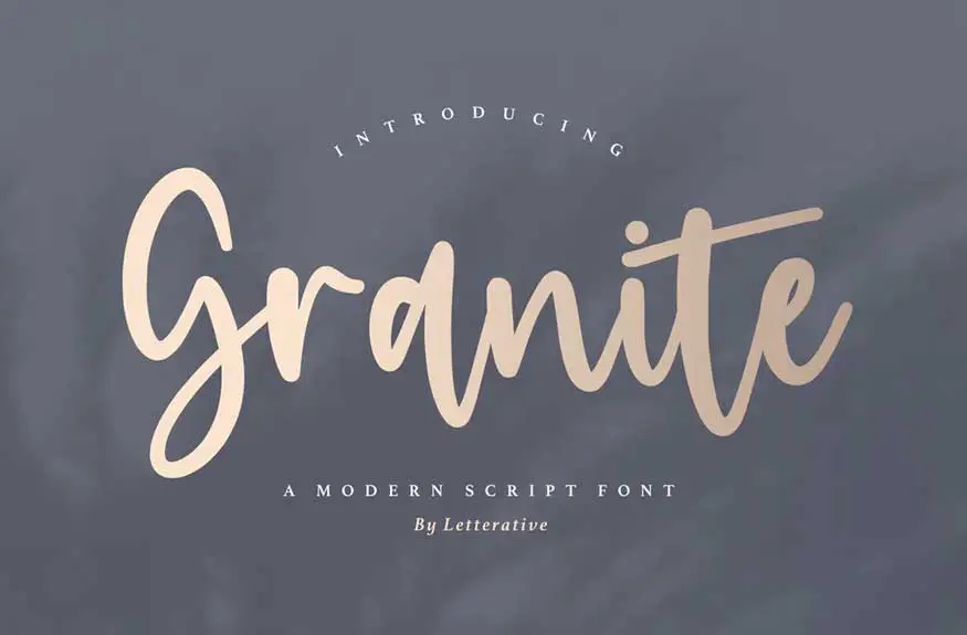 Granite Script Font
