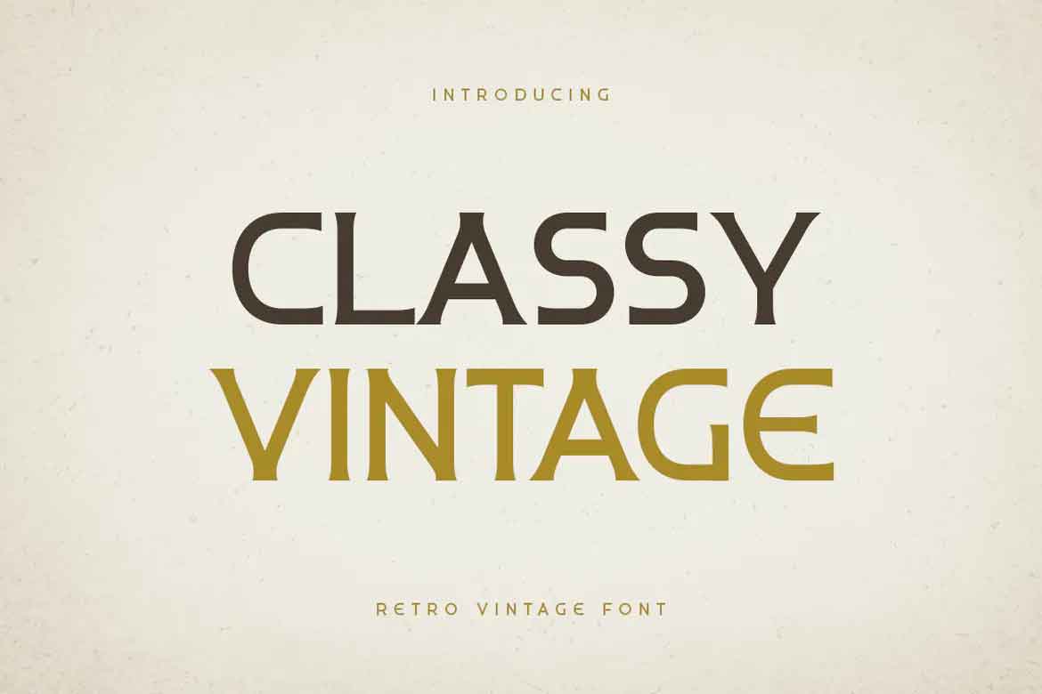 Classy Vintage Font