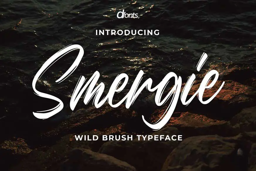 Smergie - Wild Brush Typeface