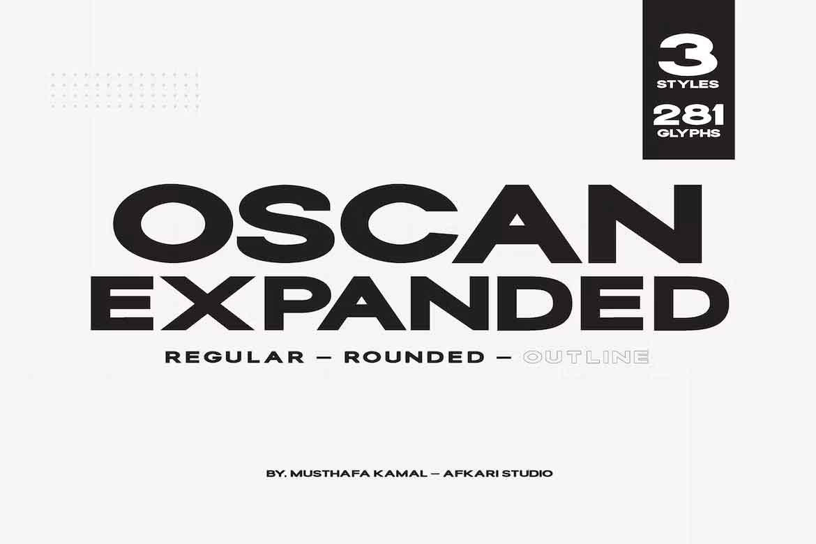 Oscan Expanded Font