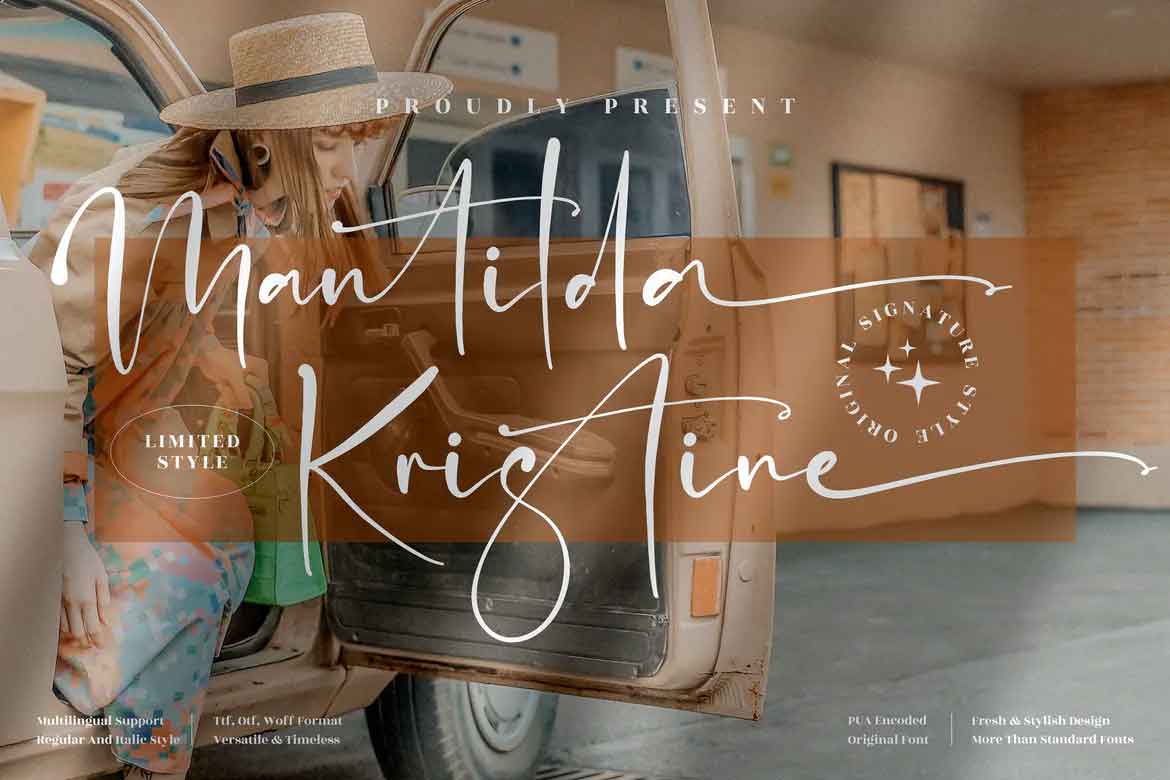 Mantilda Kristine Font