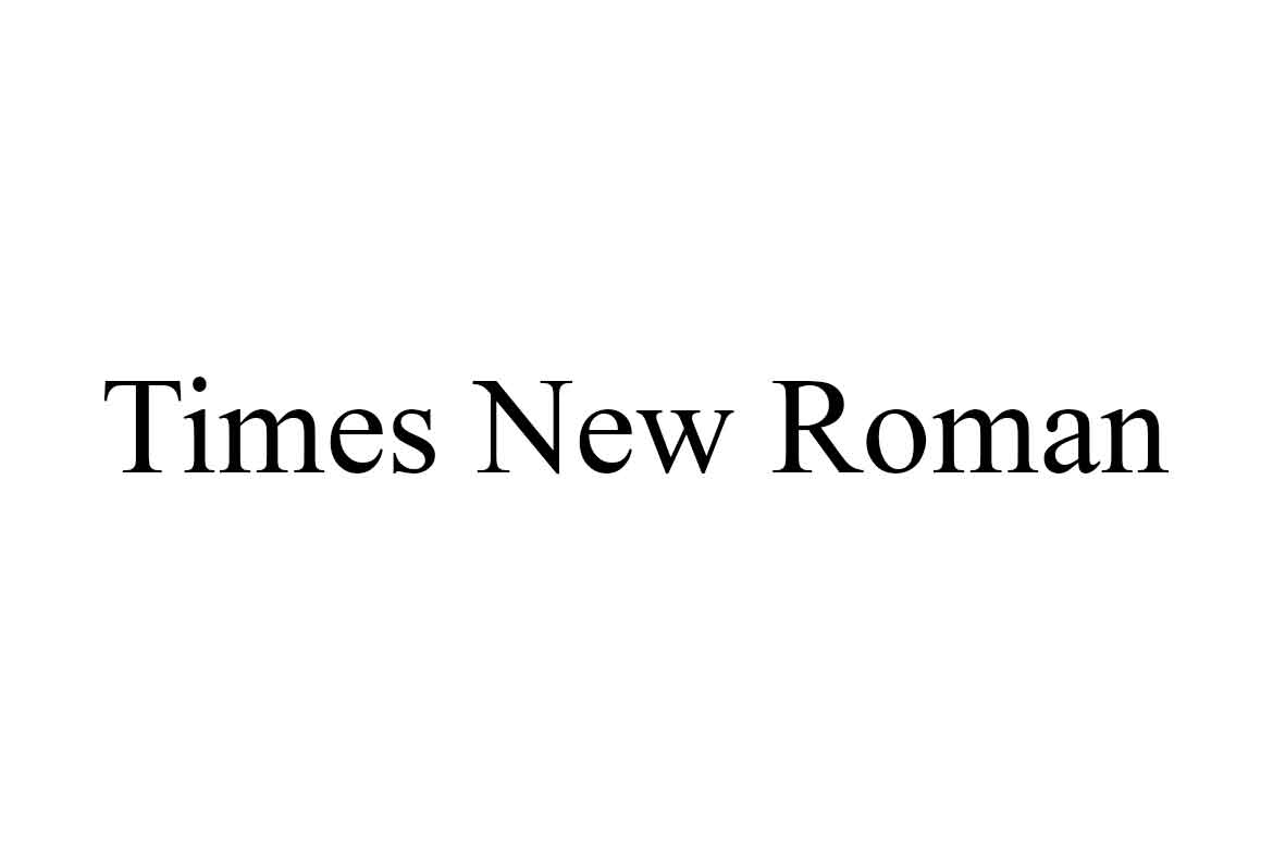 Times New Roman Font