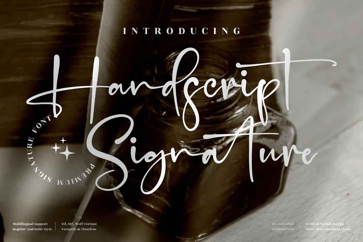 Handscript Signature Font