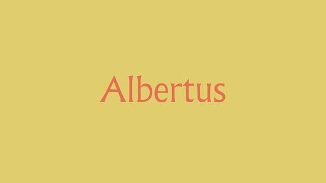 Albertus Font Family