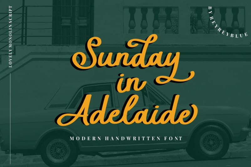 Sunday in Adelaide Script Font