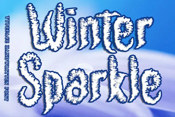 Winter Sparkle Font