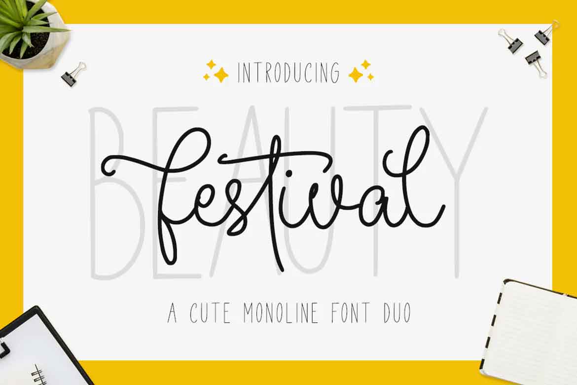 Beauty Festival Font Duo