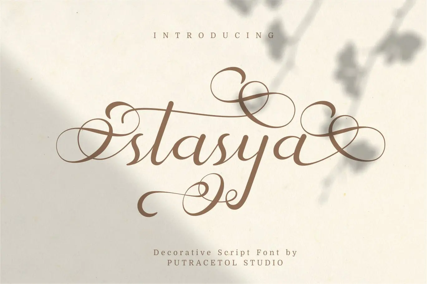 Stasya - Decorative Swirl Font