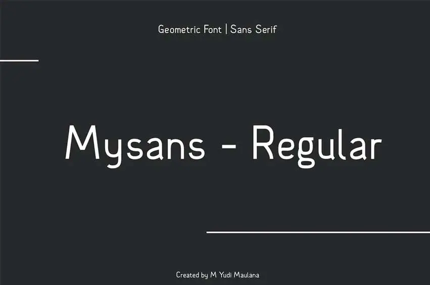 Mysans Sans Serif Font