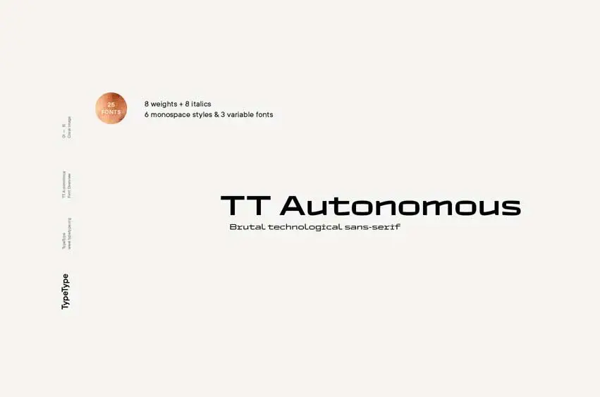 TT Autonomous Font Family