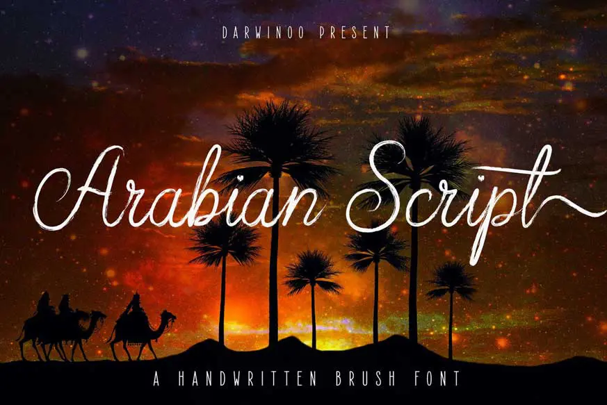 Arabian Script Font