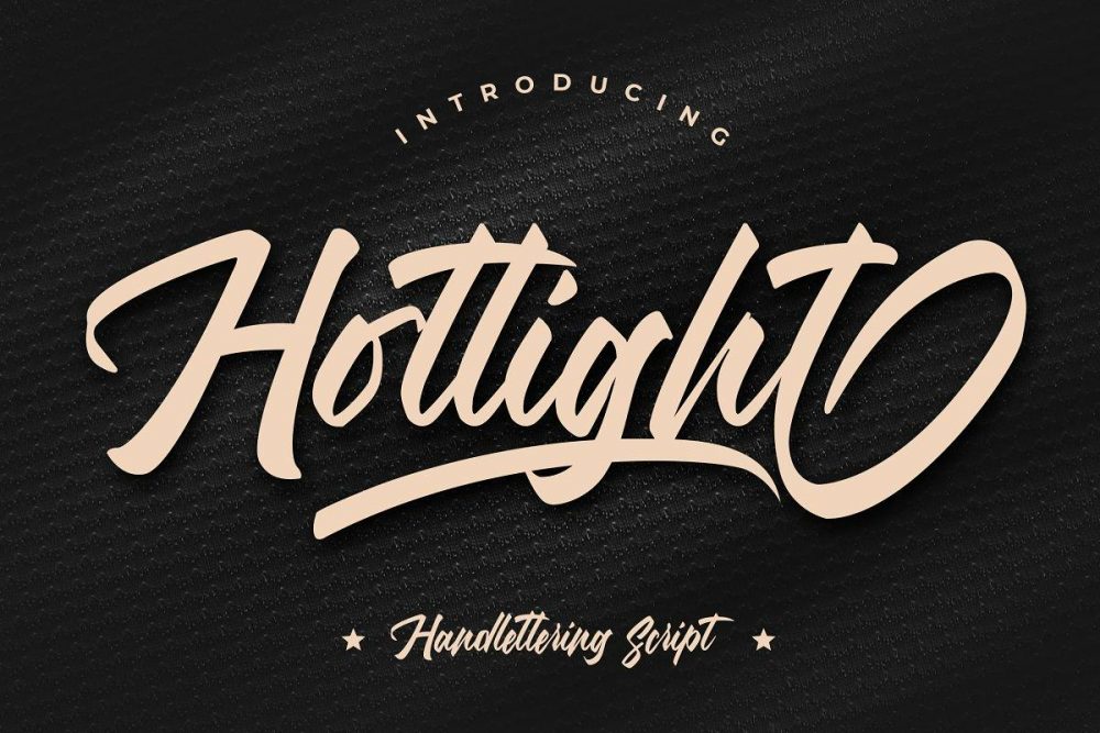 Hotlight Handlettering Script