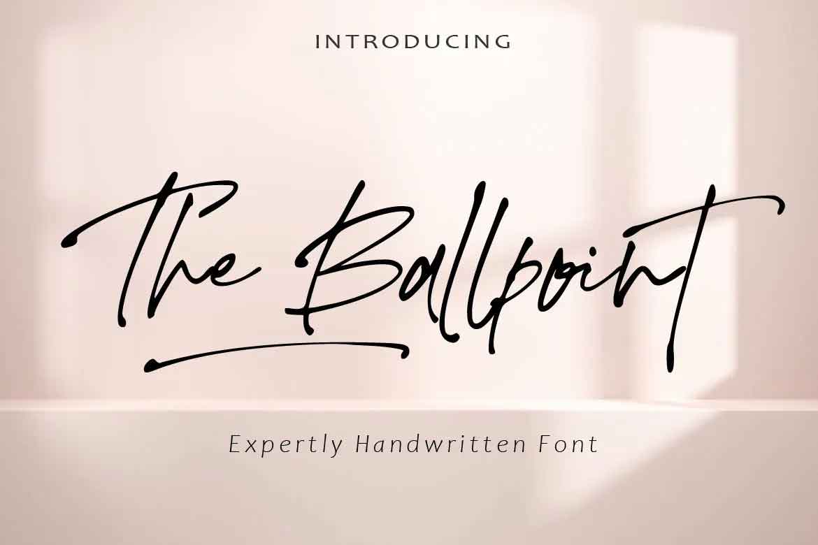 The Ballpoint Font