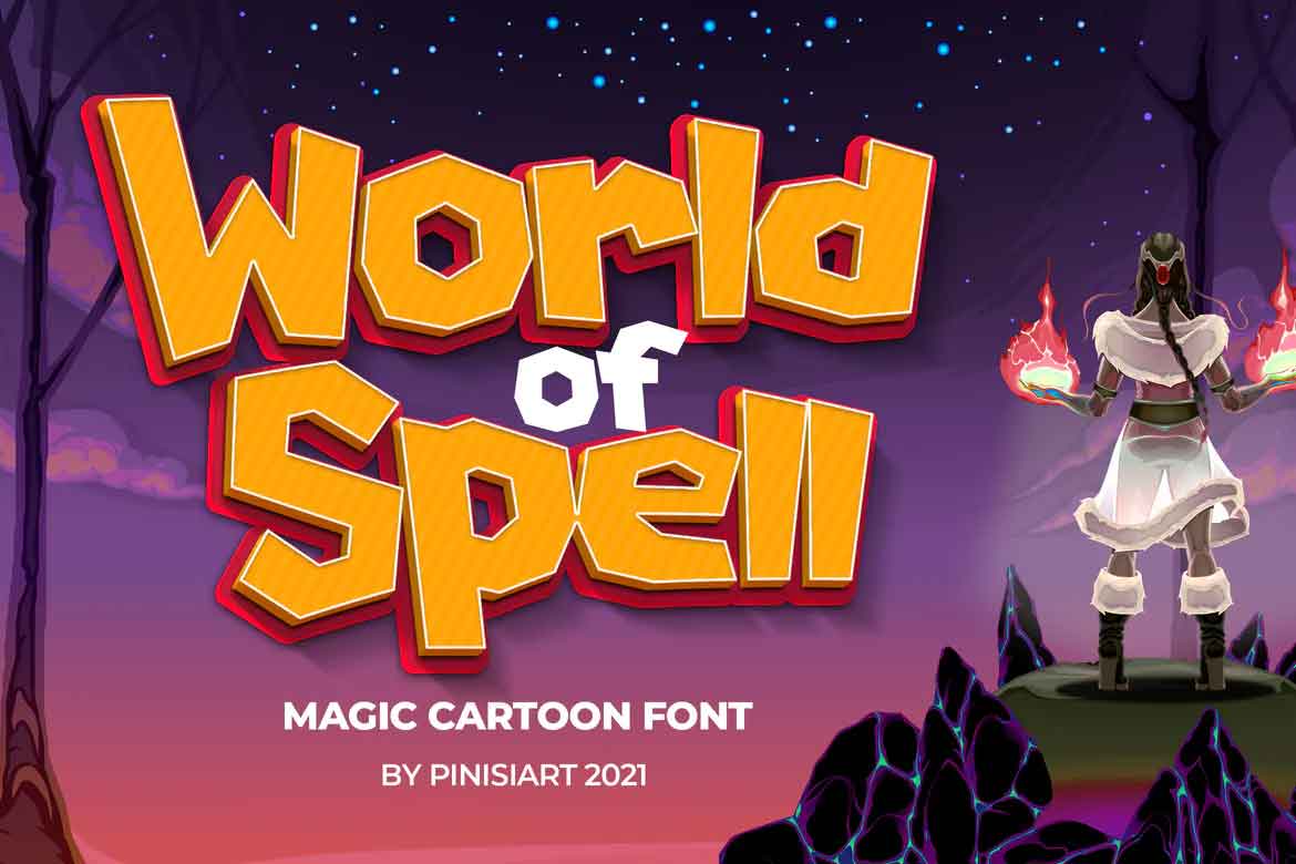 World of Spell Cartoon Font