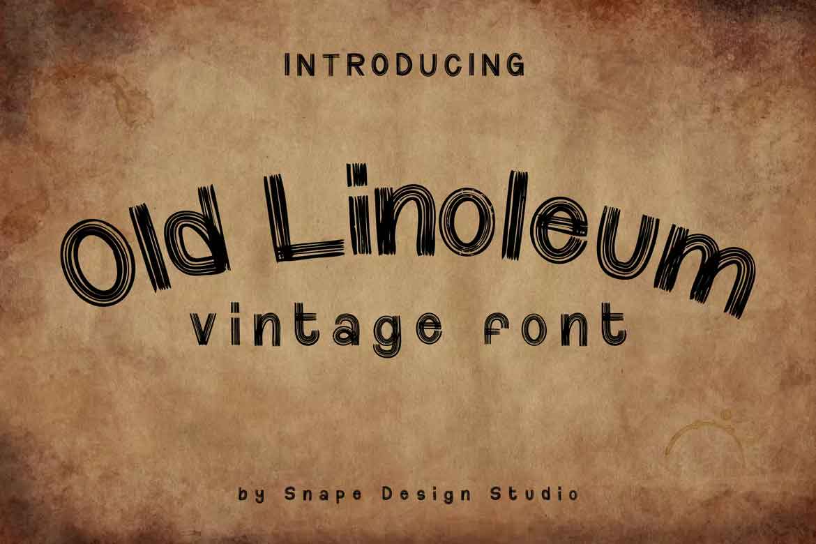 Old Linoleum Font