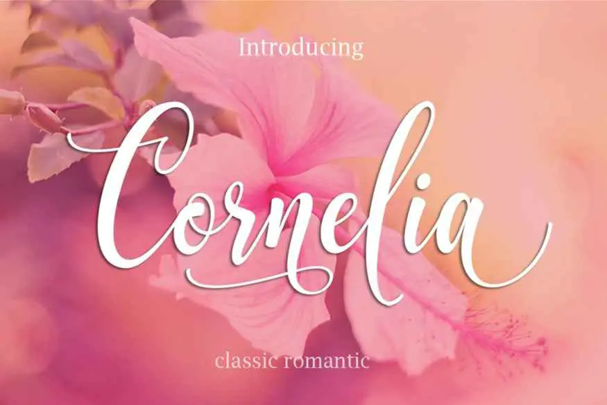 CORNELIA Modern Script