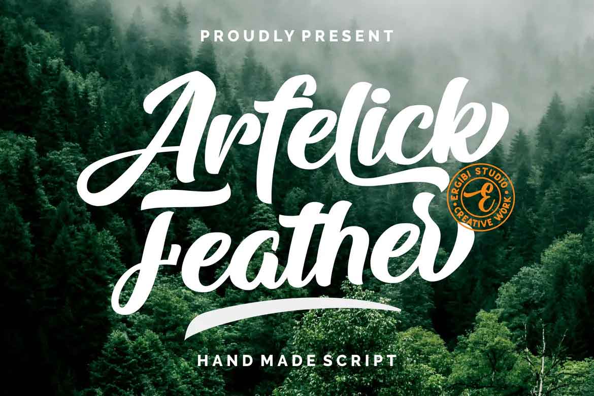 Arfelick Feather Font