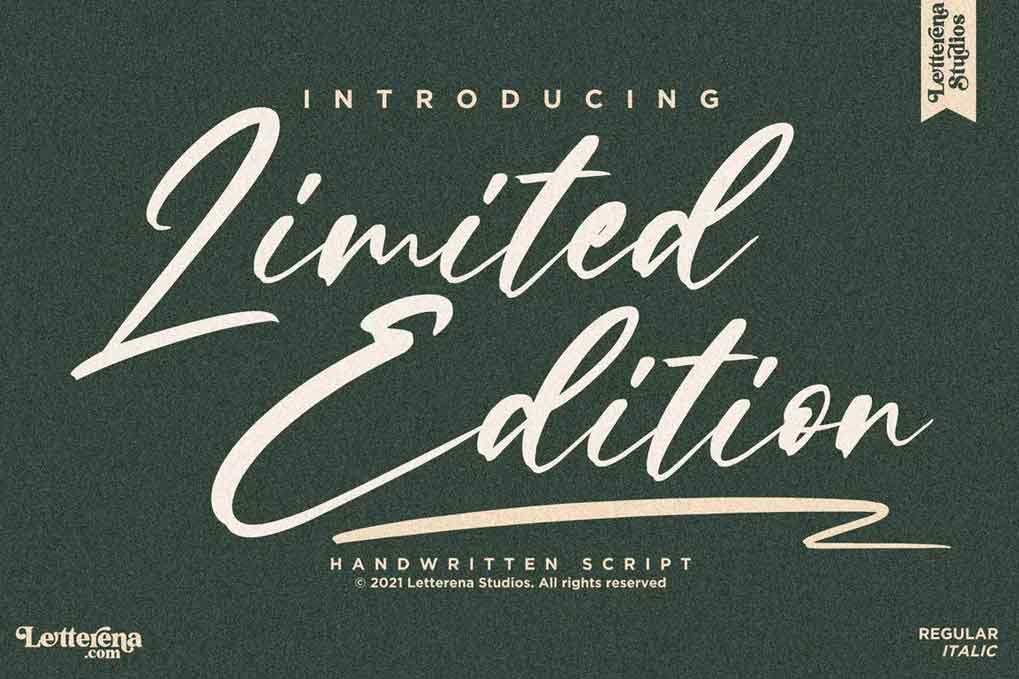 Limited Edition Font