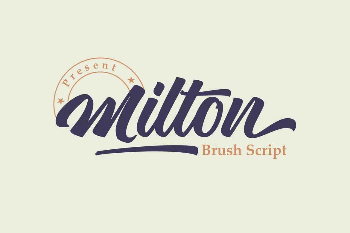 Milton Script Font