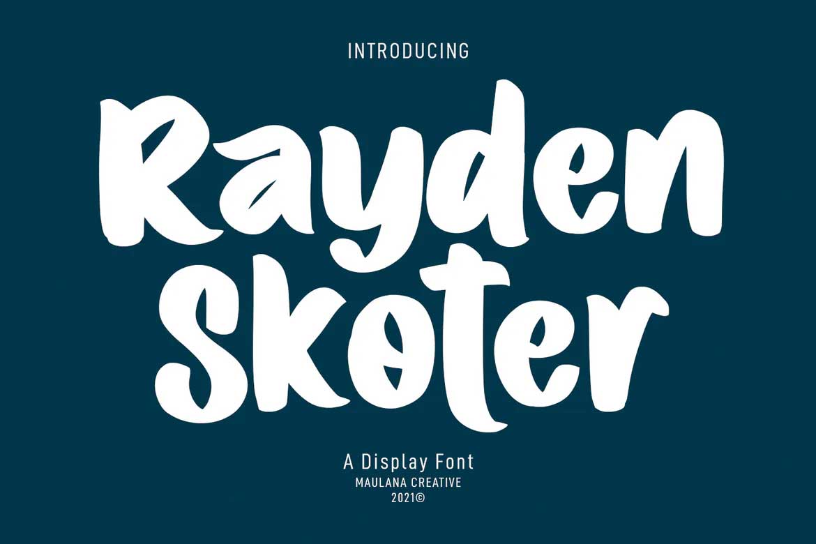 Rayden Skoter Font