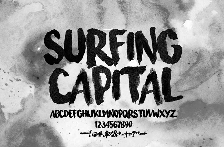 Surfing Capital font