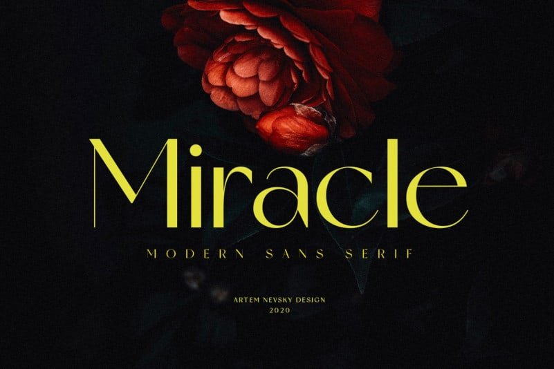 Miracle - Modern Display Sans Serif Font