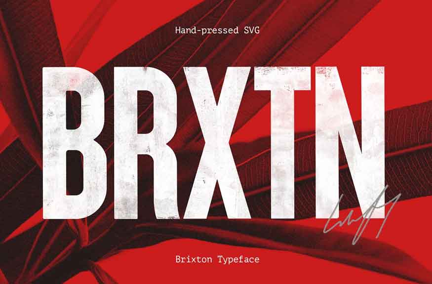 Brixton SVG Font