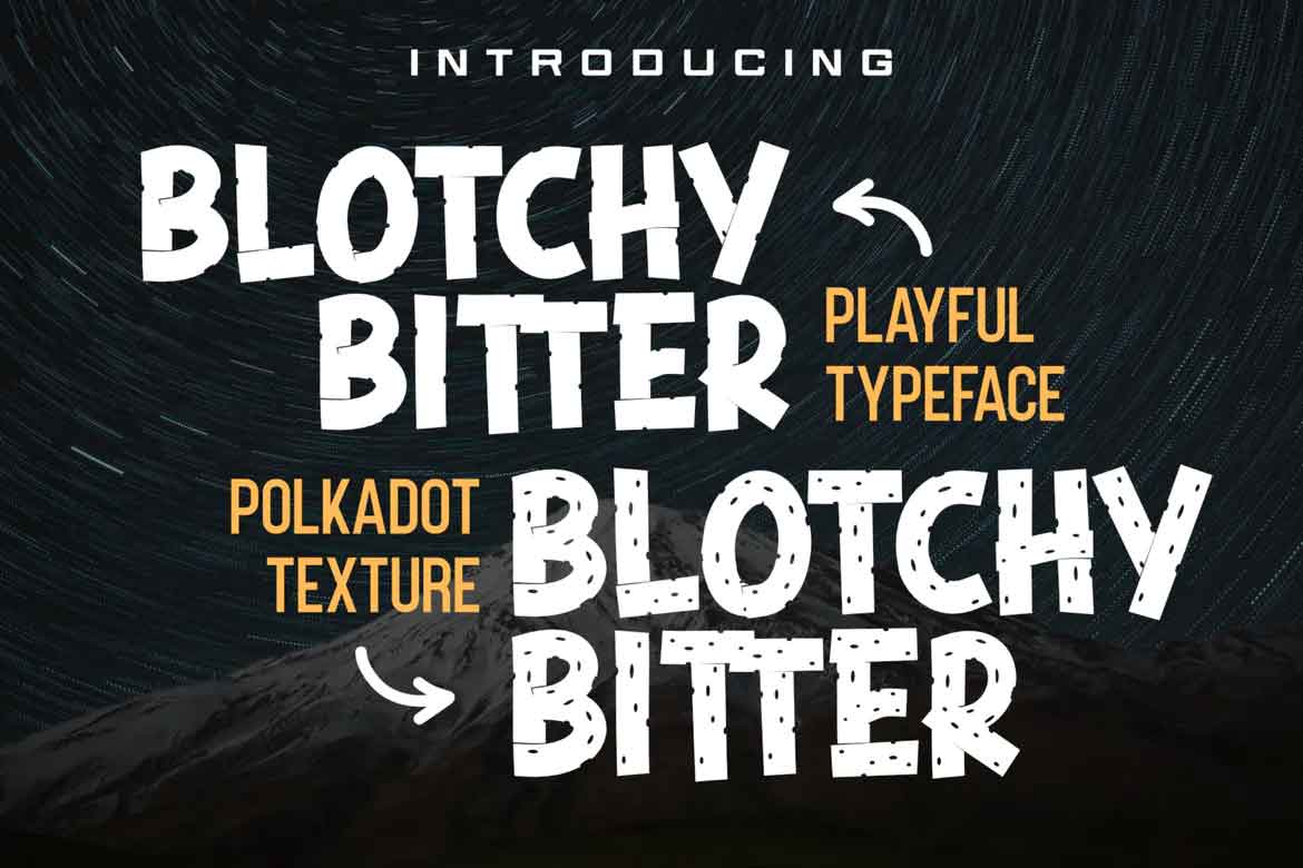 Blotchy Bitter Font