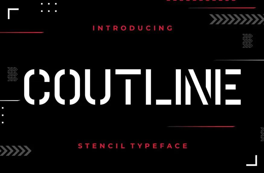 Coutline Font