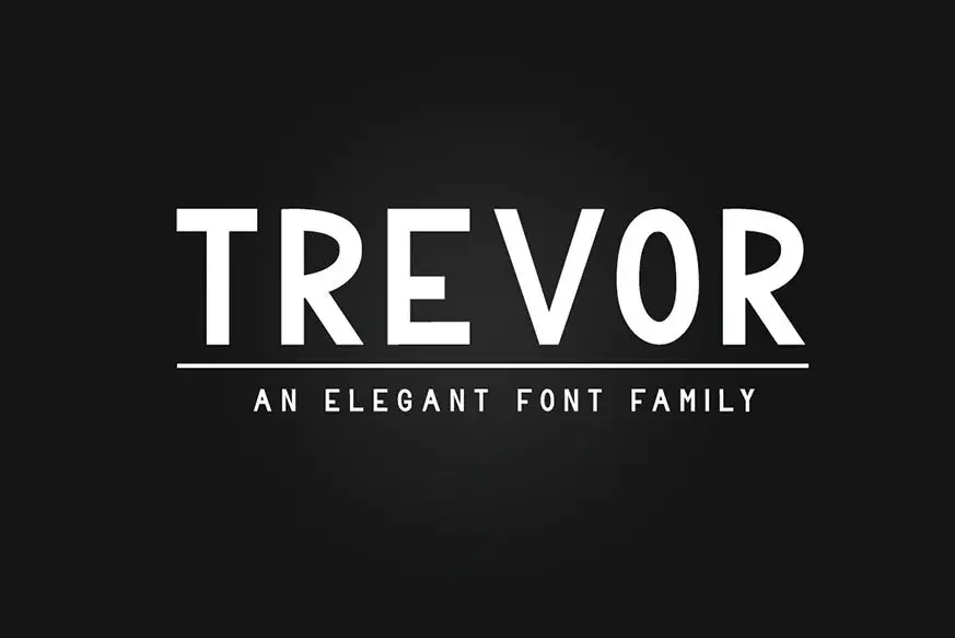 Trevor - Sans Serif Font Family