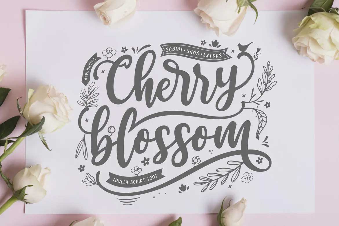 Cherry Blossom Font