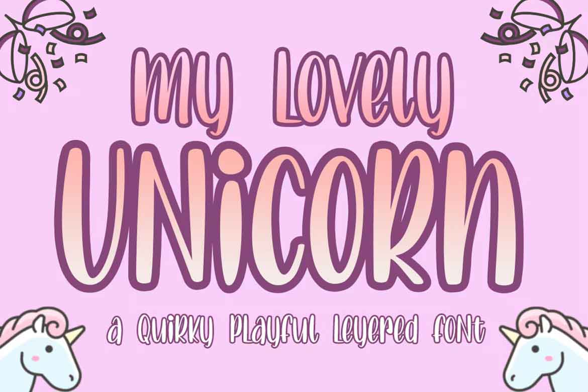 Lovely Unicorn Font