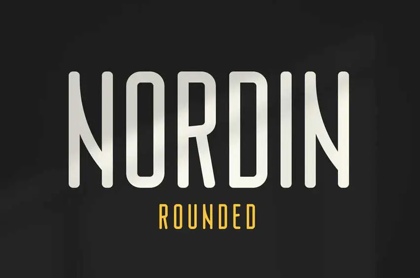 Nordin Rounded - Condensed Sans