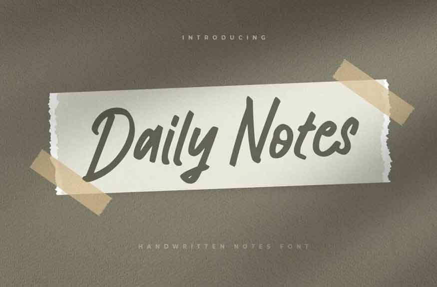 Daily Notes Font