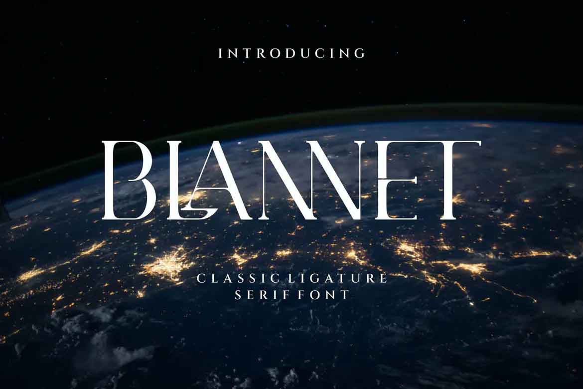 Blannet Font