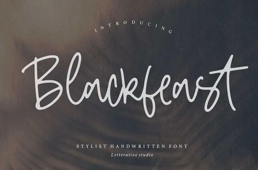 Blackfeast Signature Font