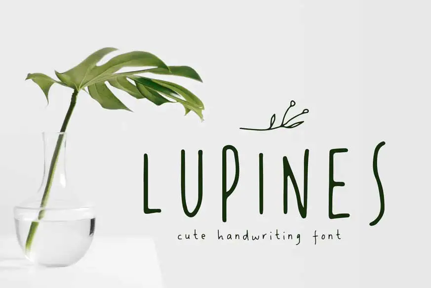LUPINES - Cute Skinny Handwriting Font