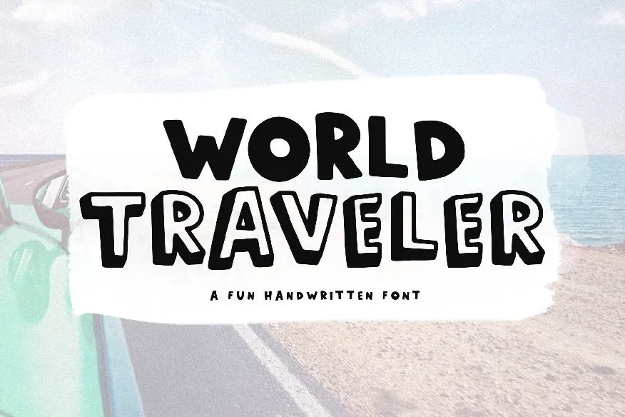 World Traveler - A Fun Handwritten Font