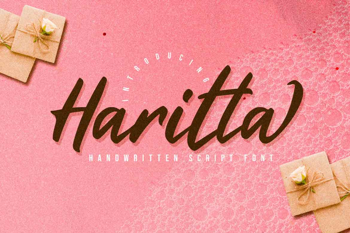 Haritta - Handwritten Script Font