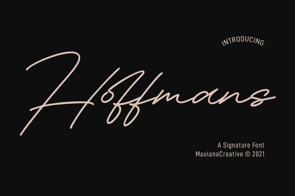 Hoffmans Signature Font