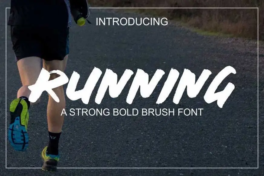 Running Font