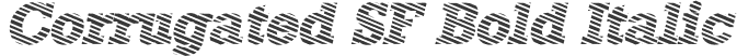 Corrugated SF Bold Italic