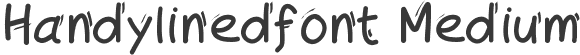 Handylinedfont Medium