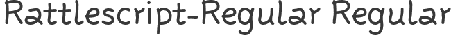 Rattlescript-Regular Regular