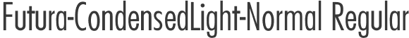 Futura-CondensedLight-Normal Regular