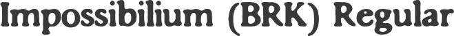 Impossibilium (BRK) Regular